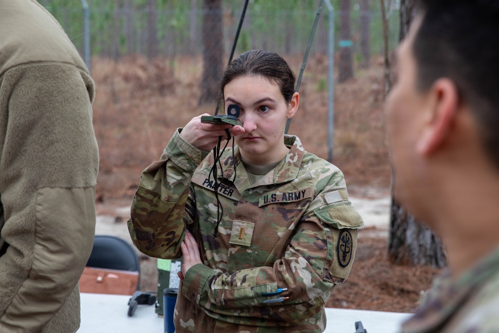 First Year Graduate Veterinary Education officers conduct tactical combat care training during Military Working Dog Week 2026