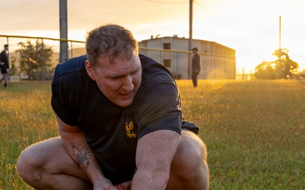 USS Emory S. Land (AS 39) Conducts Oleoresin Capsicum Qualification Course