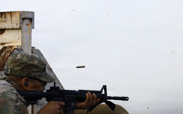 Soldiers Take Aim During Joint Best Squad Competition