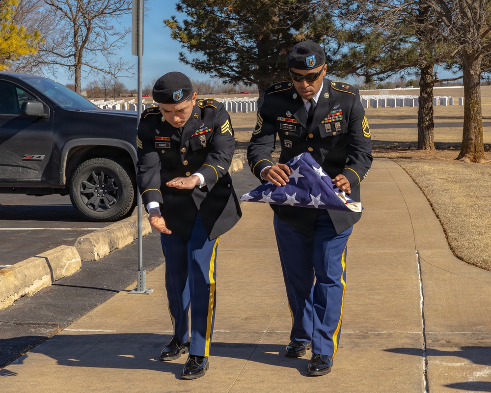 75th Field Artillery Brigade Renders Full Military Honors