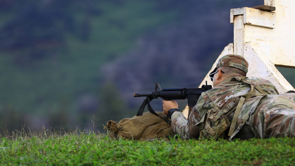 Soldiers Take Aim During Joint Best Squad Competition