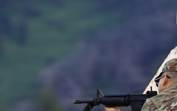 Soldiers Take Aim During Joint Best Squad Competition