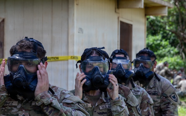 Soldiers Endure CS Gas During Best Squad Event