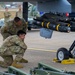174th Attack Wing Airmen inspect AGM-114 Hellfire missiles during Sentry South 26-2