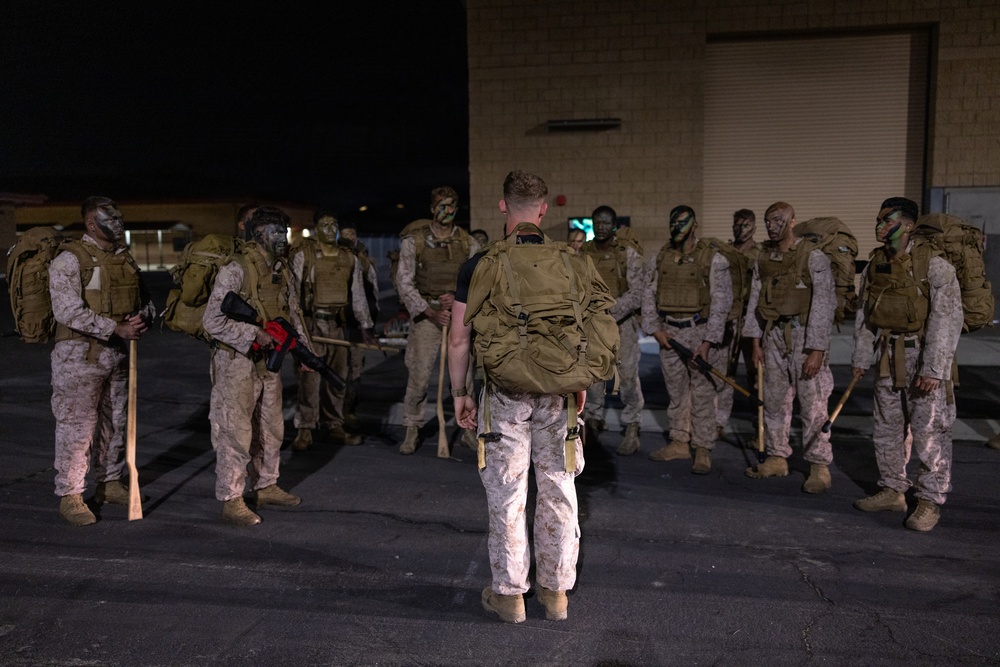 U.S. Marines with Martial Arts Instructor Course 48-26 participate in culminating event