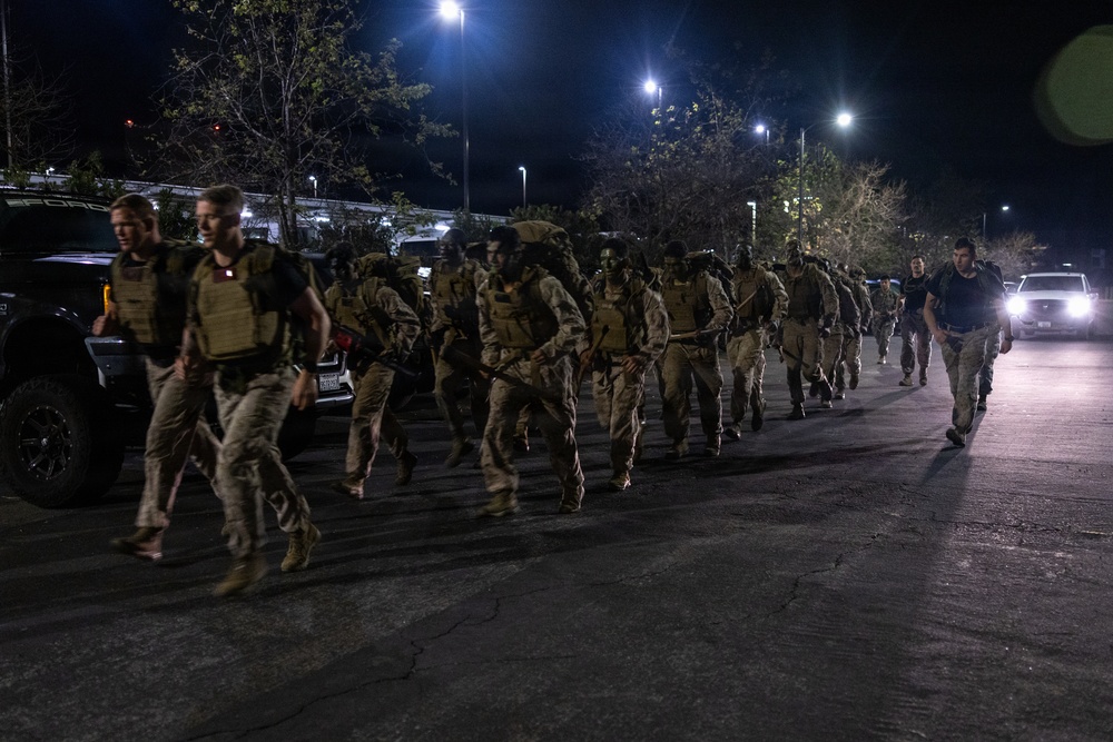 U.S. Marines with Martial Arts Instructor Course 48-26 participate in culminating event