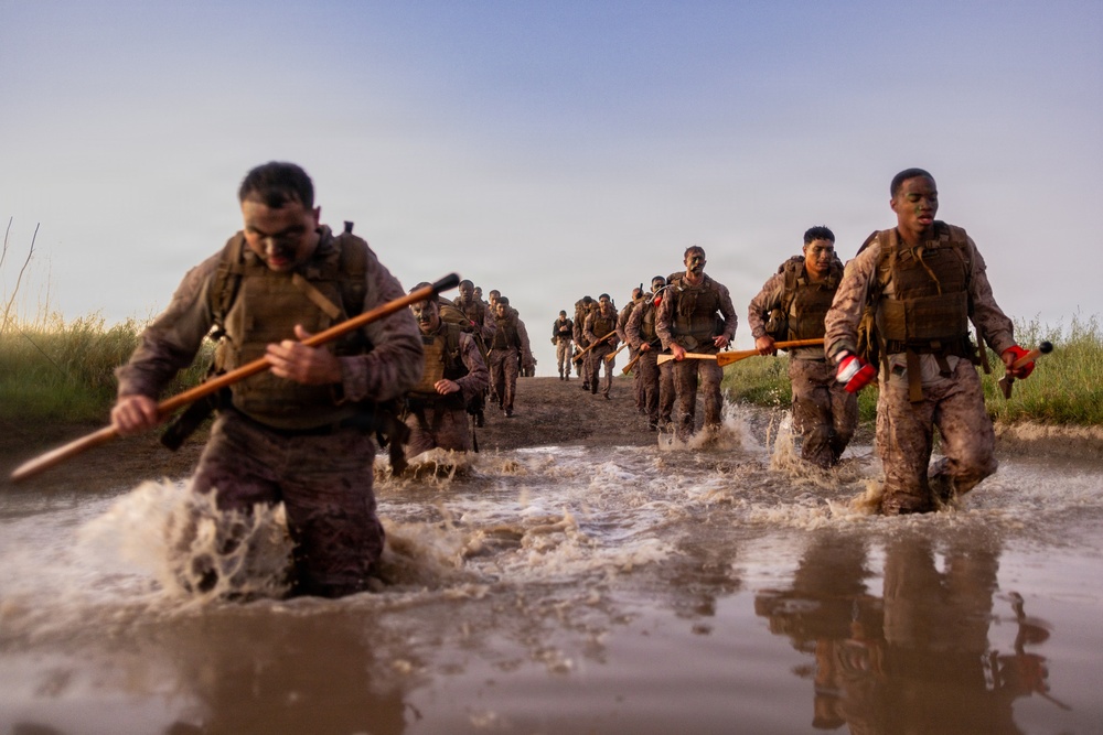 U.S. Marines with Martial Arts Instructor Course 48-26 participate in culminating event