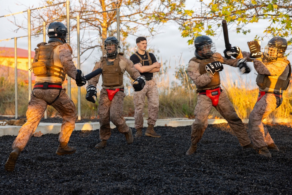 U.S. Marines with Martial Arts Instructor Course 48-26 participate in culminating event