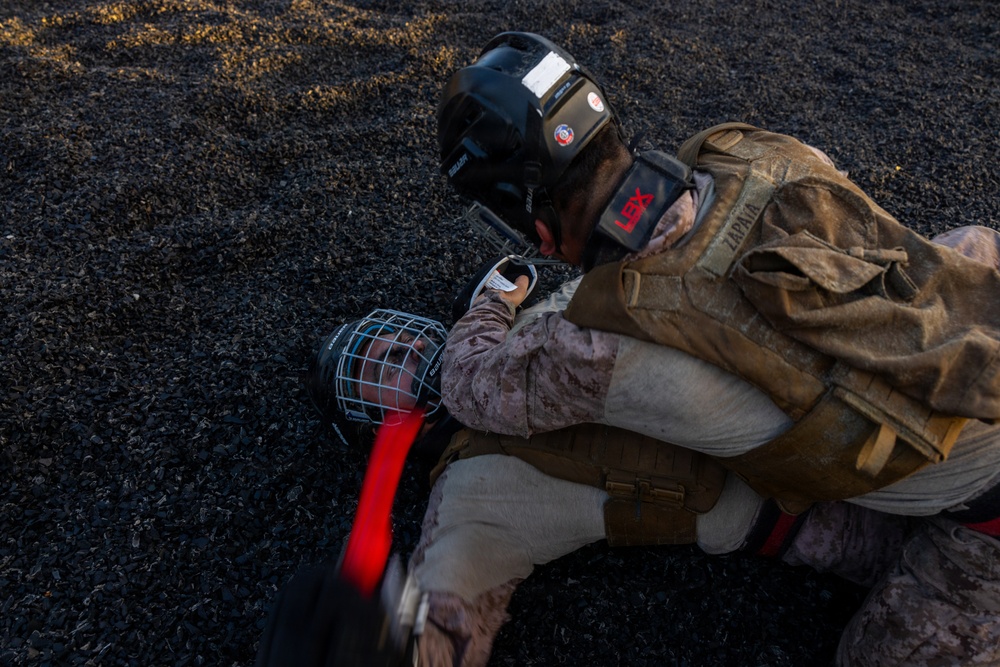 U.S. Marines with Martial Arts Instructor Course 48-26 participate in culminating event