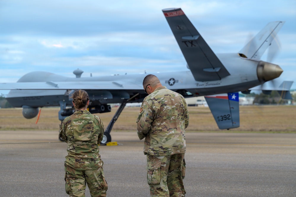 174th Attack Wing Airmen Observe MQ-9 Reaper Pre-Flight Checks During Sentry South 26-2