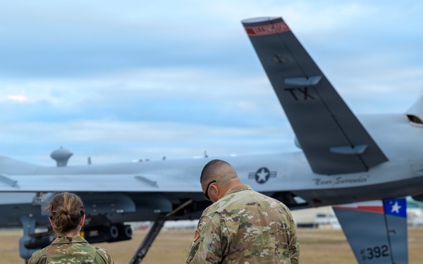 174th Attack Wing Airmen Observe MQ-9 Reaper Pre-Flight Checks During Sentry South 26-2