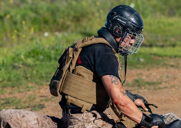 U.S. Marines with Martial Arts Instructor Course 48-26 participate in culminating event