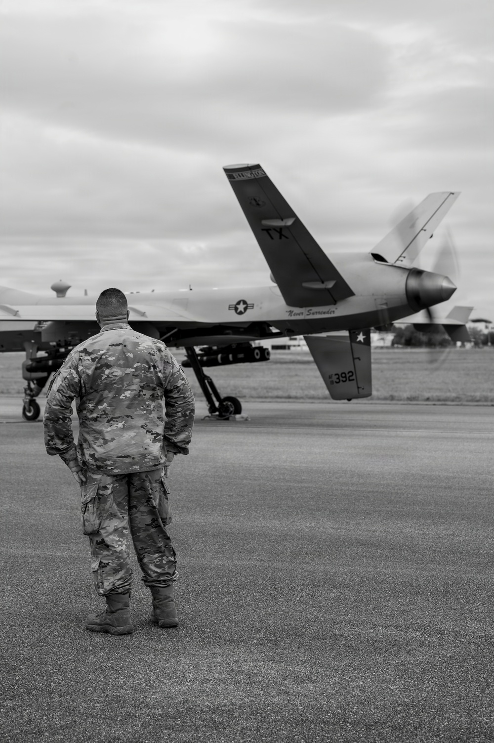 174th Attack Wing Weapons Specialist Observes MQ-9 Reaper Pre-Flight During Sentry South 26-2