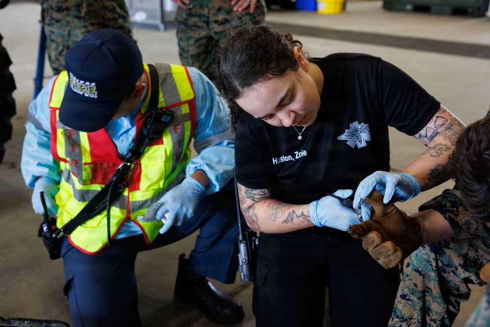 MCIPAC Firefighters participate in bilateral HAZMAT response exercise