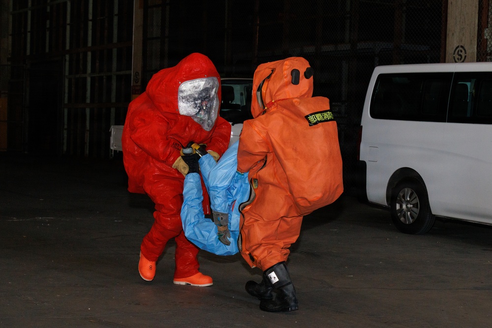 MCIPAC Firefighters participate in bilateral HAZMAT response exercise