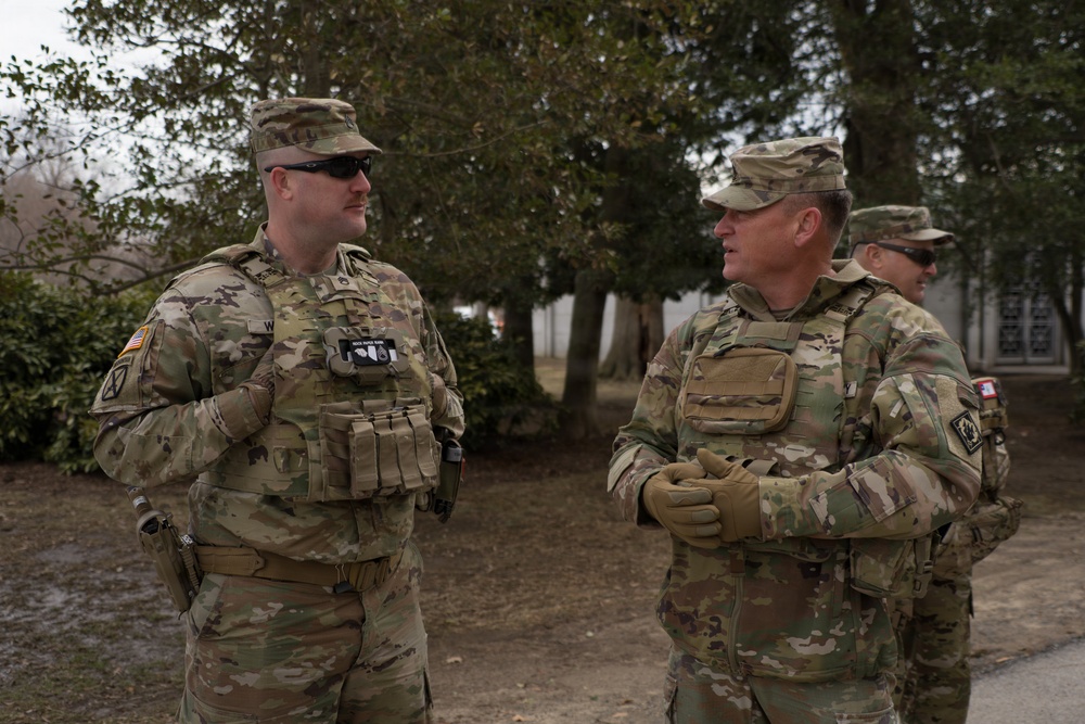 Mississippi National Guard senior enlisted leader visits service members in Washington, D.C.