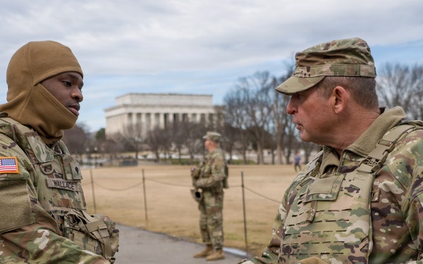 Mississippi National Guard Adjutant General visits service members in Washington, D.C.