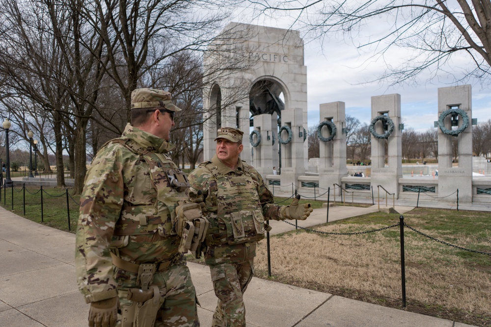Mississippi National Guard Adjutant General visits service members in Washington, D.C.