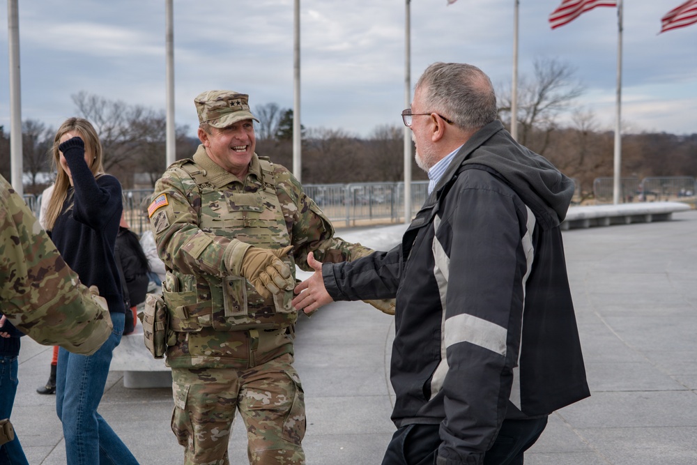 Mississippi National Guard Adjutant General visits service members in Washington, D.C.