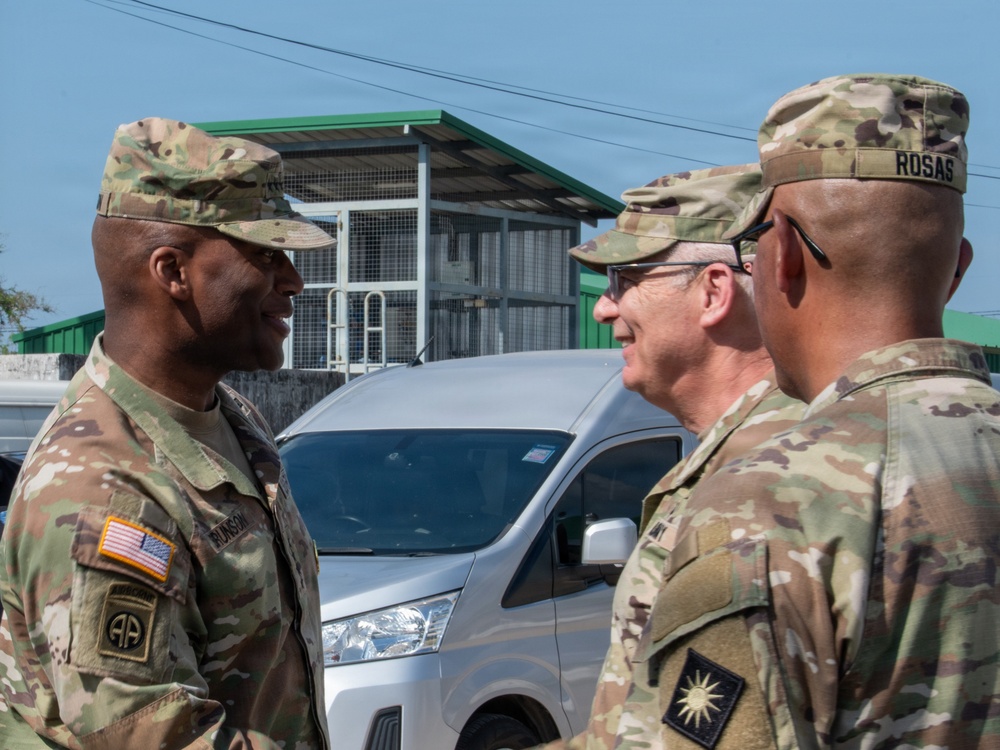 U.S. Army Gen. Xavier Brunson visits Camp Red horse in Rayong Province, Thailand