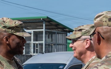 U.S. Army Gen. Xavier Brunson visits Camp Red horse in Rayong Province, Thailand