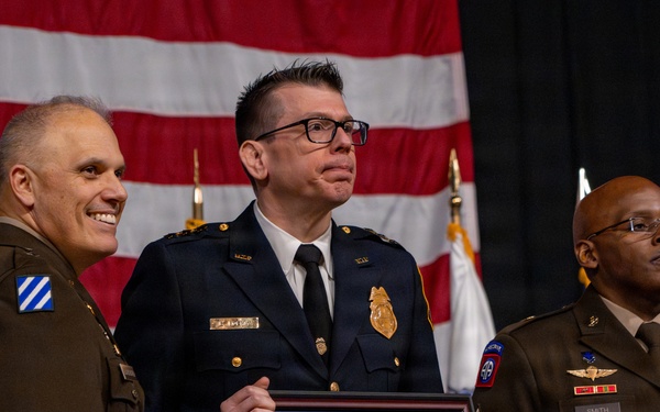 Metropolitan Transit Police Department Officers awarded as D.C. National Guard hosts a Law Enforcement Recognition Ceremony