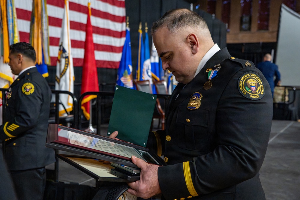 U.S. Secret Service members awarded as D.C. National Guard hosts a Law Enforcement Recognition Ceremony