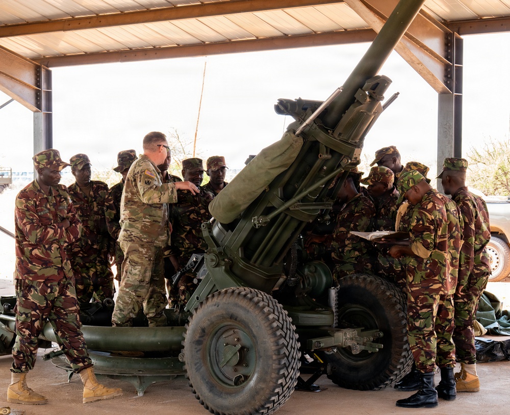 US, KDF conduct FCAT on 105mm Howitzers during Justified Accord 2026