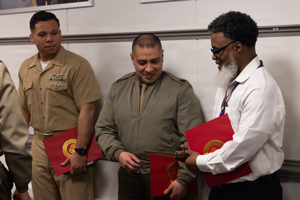 Award presentation for Security Coordinator of the Year