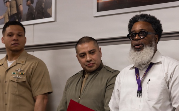 Award presentation for Security Coordinator of the Year