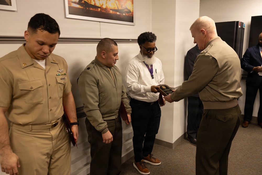 Award presentation for Security Coordinator of the Year