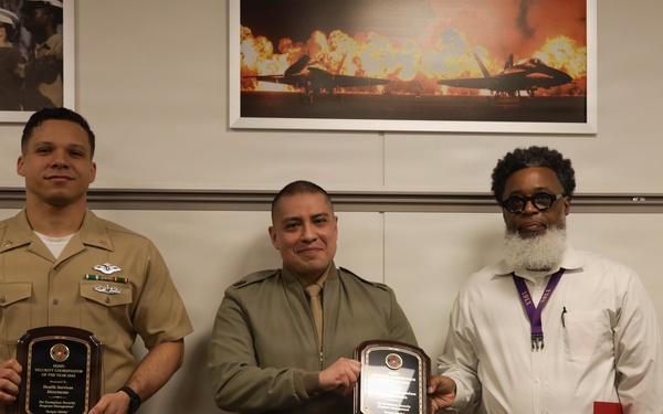 Award presentation for Security Coordinator of the Year
