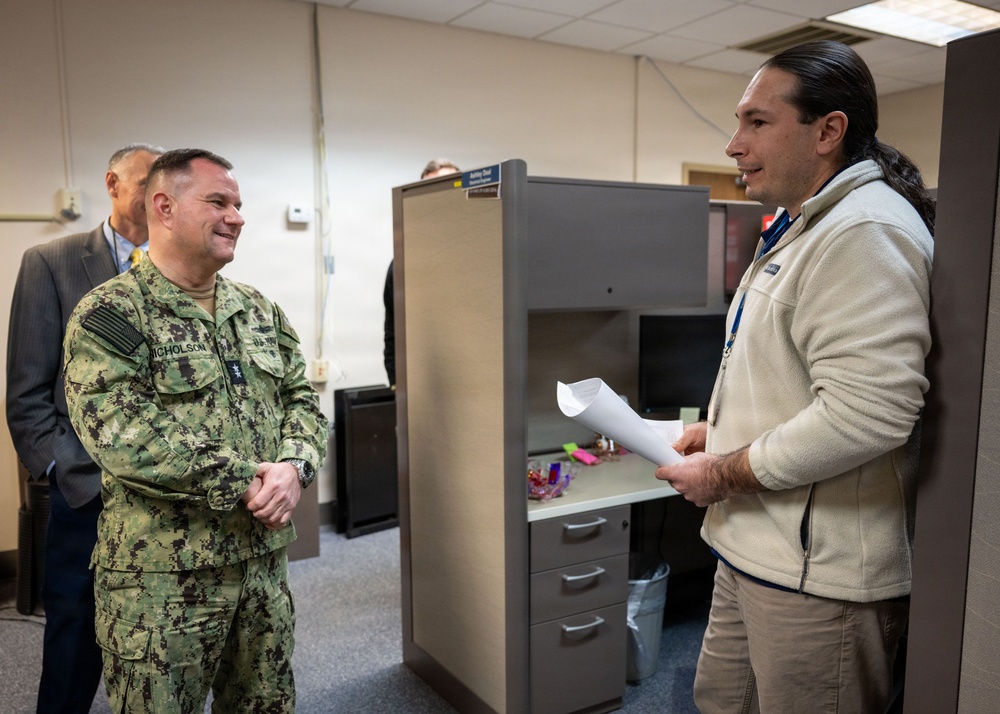 March 3, 2026 -- Commander, Military Sealift Command visits MSC Engineering Teams