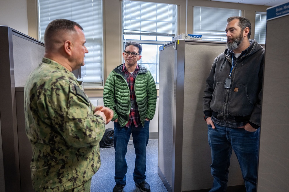 March 3, 2026 -- Commander, Military Sealift Command visits MSC Engineering Teams