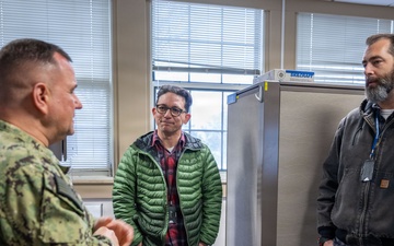 March 3, 2026 -- Commander, Military Sealift Command visits MSC Engineering Teams