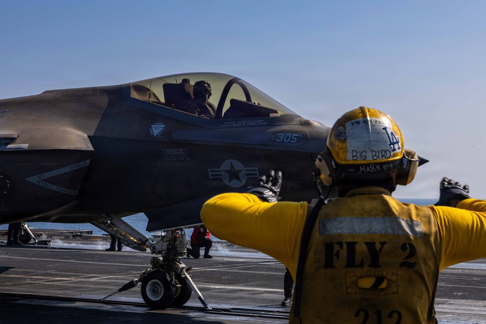 USS Abraham Lincoln Flight Operations in Support of Operation Epic Fury
