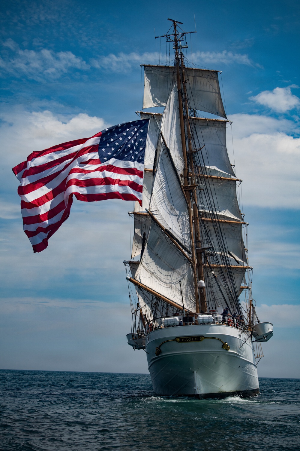 Coast Guard Cutter Eagle sails in Long Island Sound