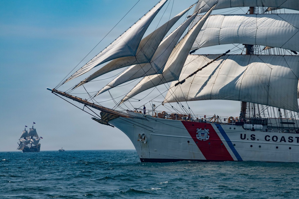Coast Guard Cutter Eagle sails in Long Island Sound