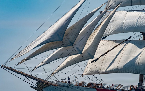 Coast Guard Cutter Eagle sails in Long Island Sound