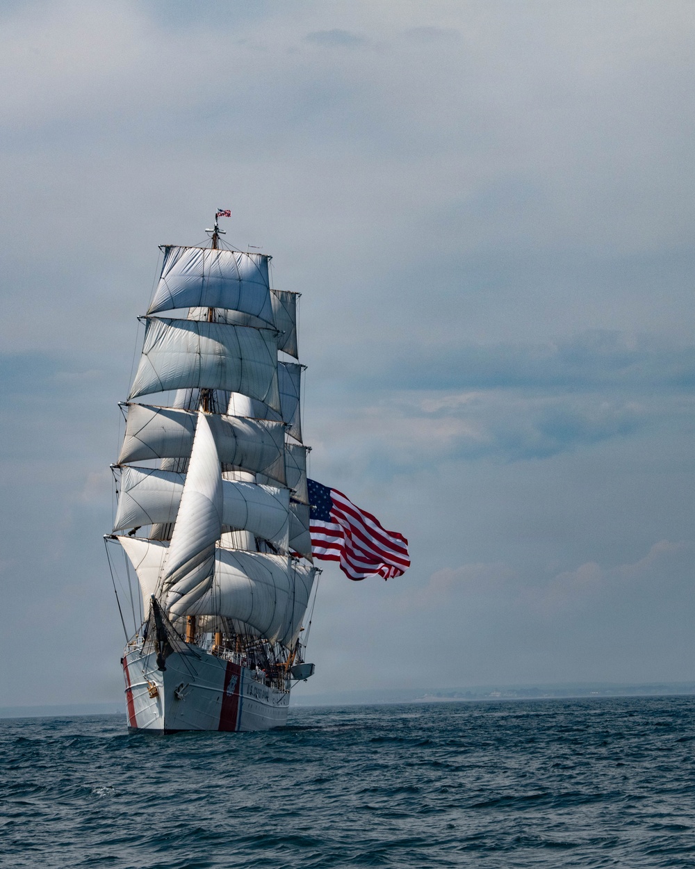Coast Guard Cutter Eagle sails in Long Island Sound