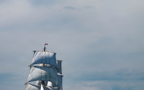 Coast Guard Cutter Eagle sails in Long Island Sound