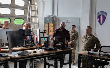 Senior Leaders Walk Through 21st Theater Sustainment Command Innovation Center