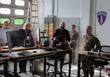 Senior Leaders Walk Through 21st Theater Sustainment Command Innovation Center