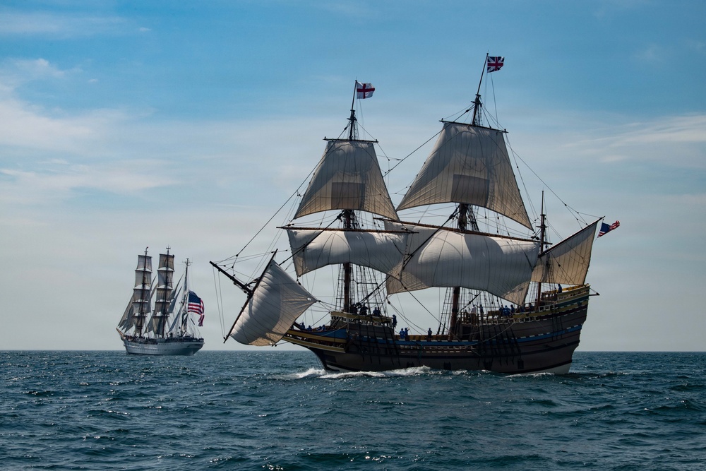 Coast Guard Cutter Eagle sails in Long Island Sound