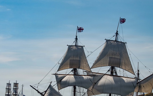 Coast Guard Cutter Eagle sails in Long Island Sound