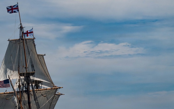 Coast Guard Cutter Eagle sails in Long Island Sound