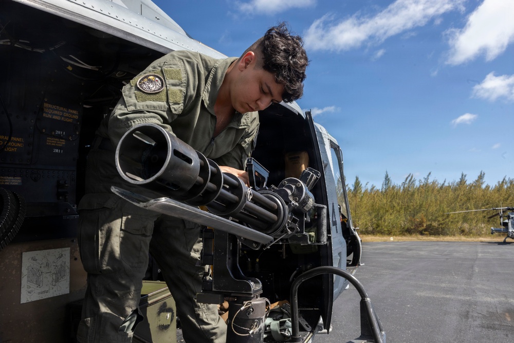 U.S. Marines with HMLA-269 conduct flight operations during MAG-29 DAO Exercise