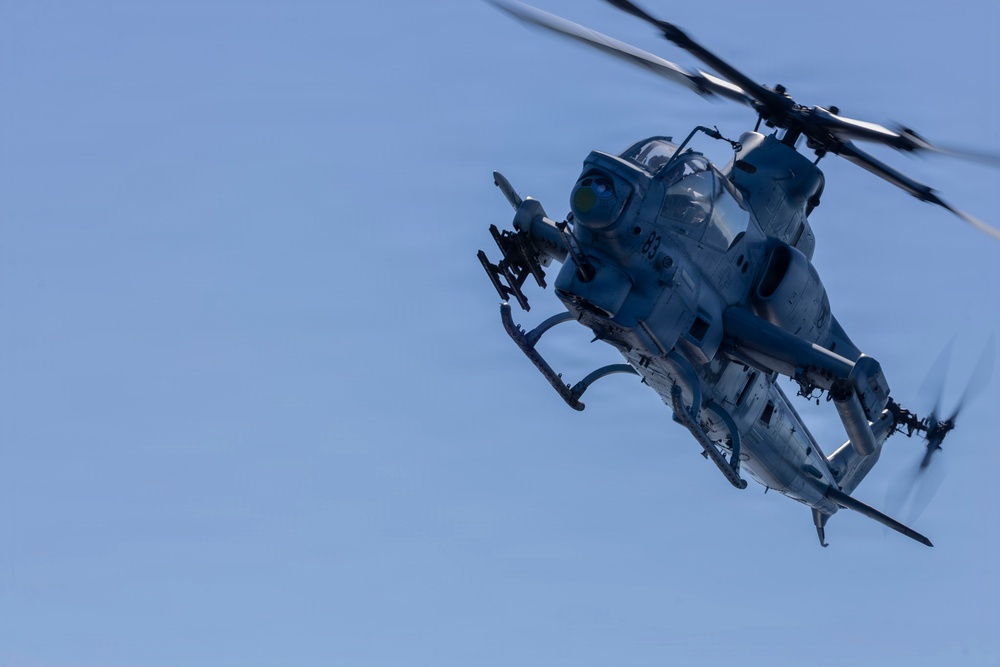 U.S. Marines with HMLA-269 conduct flight operations during MAG-29 DAO Exercise