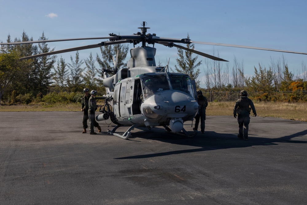 U.S. Marines with HMLA-269 conduct flight operations during MAG-29 DAO Exercise
