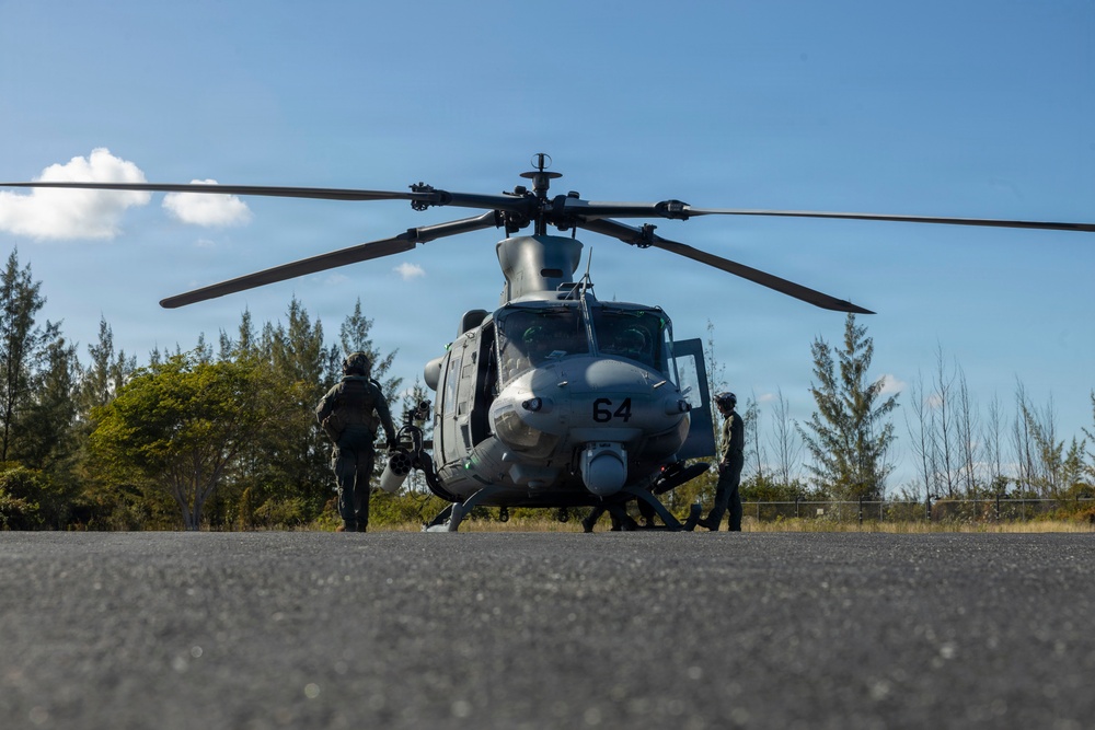 U.S. Marines with HMLA-269 conduct flight operations during MAG-29 DAO Exercise